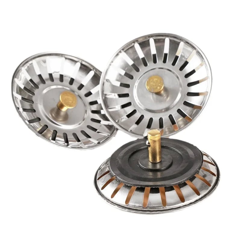 Stainless Steel Kitchen Sink Strainer Stopper with Fine Mesh Filter