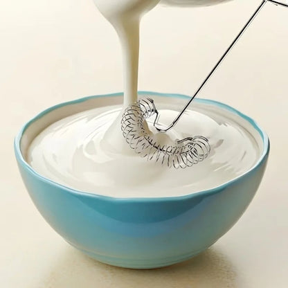 Stainless Steel Spring Whisk Egg Beater Milk Frother Kitchen Tool