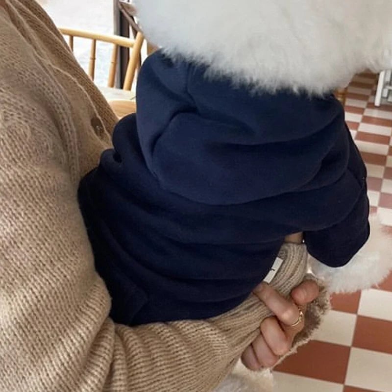 Soft Fleece Dog Hoodie - Warm Pet Clothes Small Medium Dogs