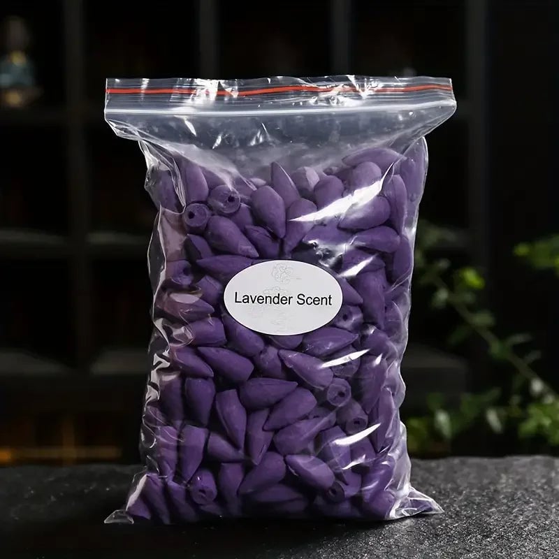 Waterfall Smoke Backflow Incense Cones Sandalwood Lavender Multi