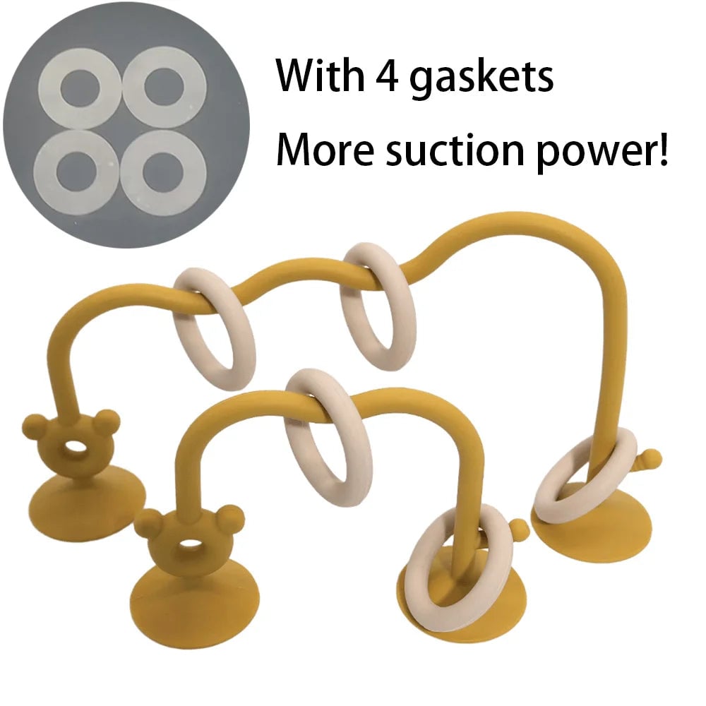 Silicone Baby Bead Puzzle Toy - Early Education Learning Game