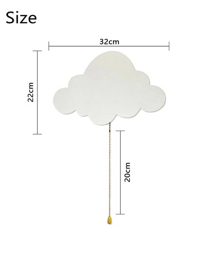Battery Operated Cloud Wall Light - Floating LED Lamp Kids Nursery