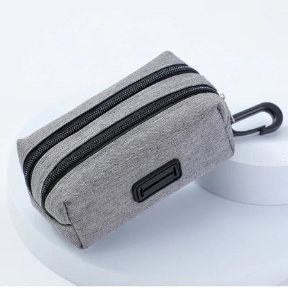Portable Dog Poop Bag Holder Dispenser with Treat Storage Pet Waste