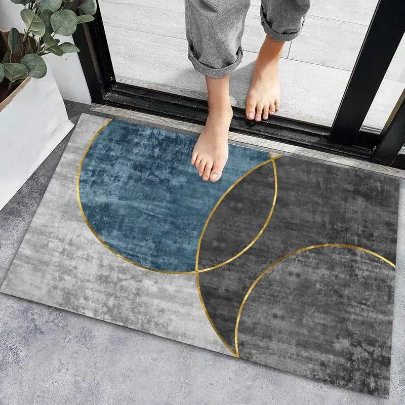 Super Absorbent Anti-Slip Door Mat - Modern Bathroom Floor Carpet