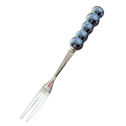 4-Tine Stainless Steel Dinner Forks Set Korean Cutlery Kitchen