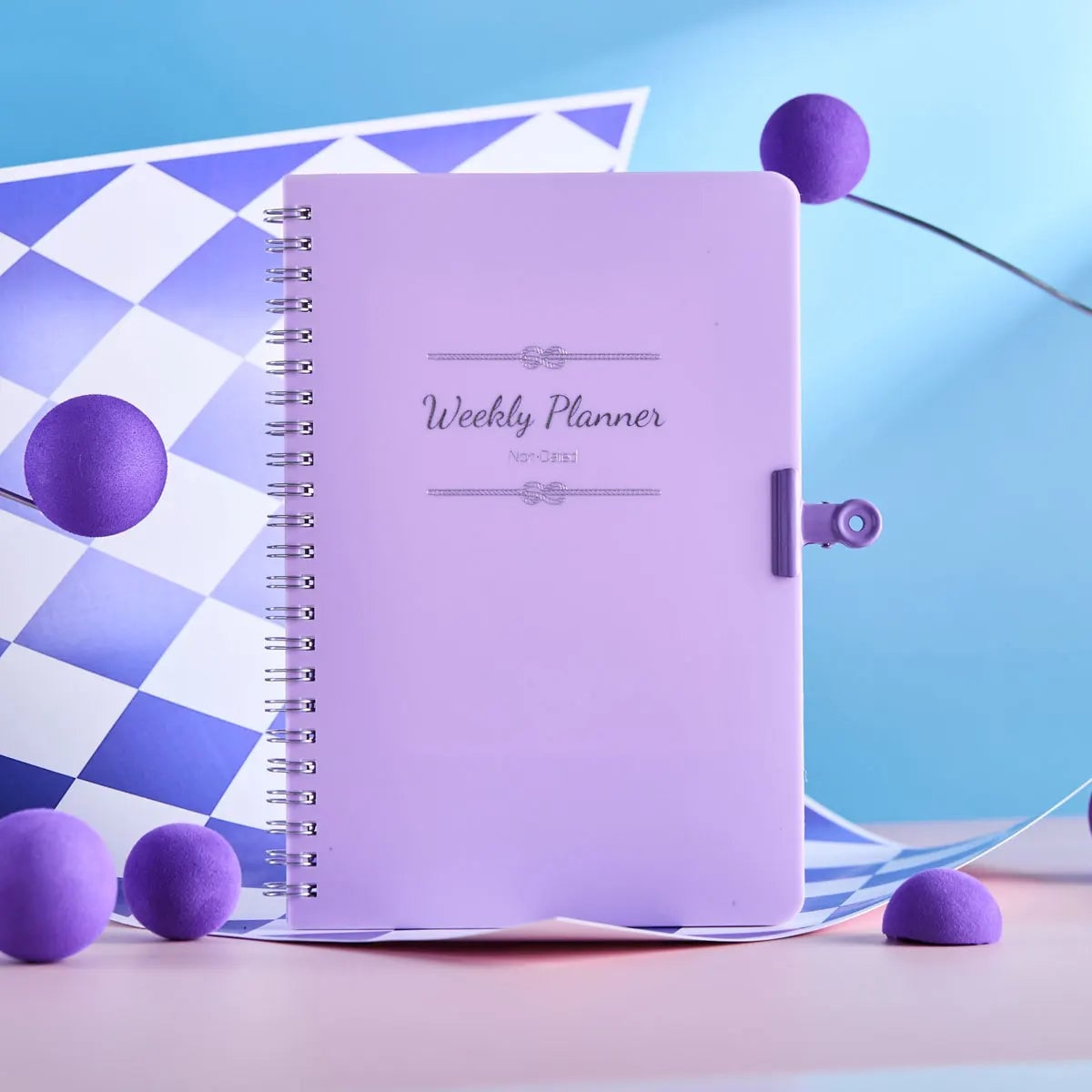 Daily Weekly Monthly Planner Notebook - Student Office Diary Journal