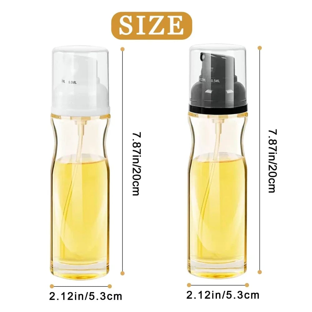 Oil Spray Bottle -250ML Kitchen Cooking Dispenser for Oil & Sauces
