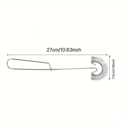 Stainless Steel Spring Whisk Egg Beater Milk Frother Kitchen Tool