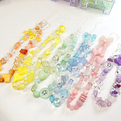 Acrylic Beads 10/30g Heart Bow Flower 8 Styles DIY Jewelry Making