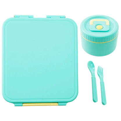 1700ml Sealed Lunch Box Set with Utensils & Soup Bowl Portable