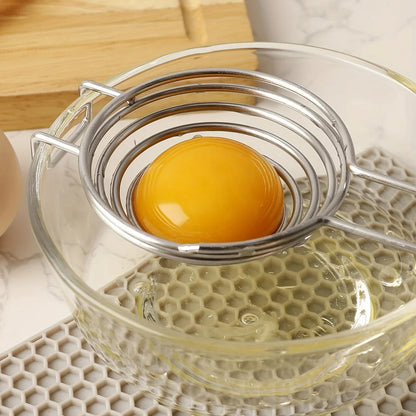 Premium Stainless Steel Egg Yolk Separator - Filter Function