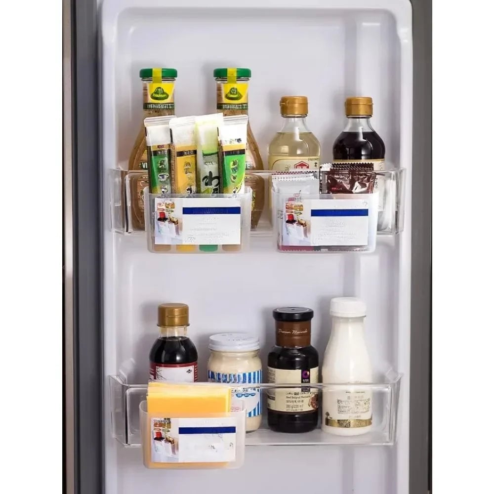 2Pcs Sliced Cheese Holder Door Storage Box Refrigerator Organizer