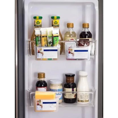 2Pcs Sliced Cheese Holder Door Storage Box Refrigerator Organizer