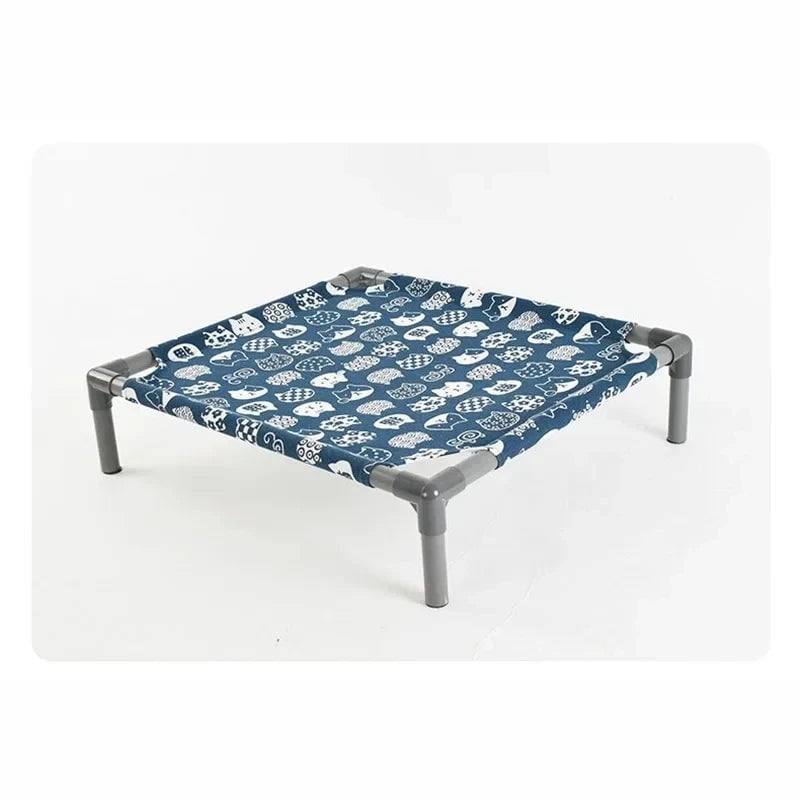 Raised Dog Hammock Bed Detachable Washable Mat Non-Slip Bottom
