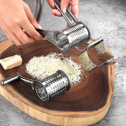 Stainless Steel Hand Crank Cheese Grater Vegetable Slicer