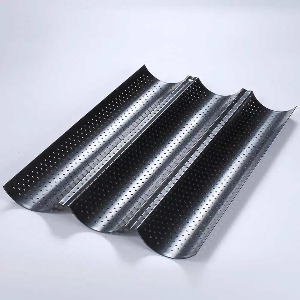 Baguette Bread Baking Pan - Non-Stick French Loaf Mould Tray