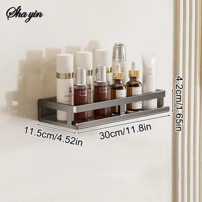 No-Drill Wall Mount Toilet Storage Rack - Bathroom Organizer