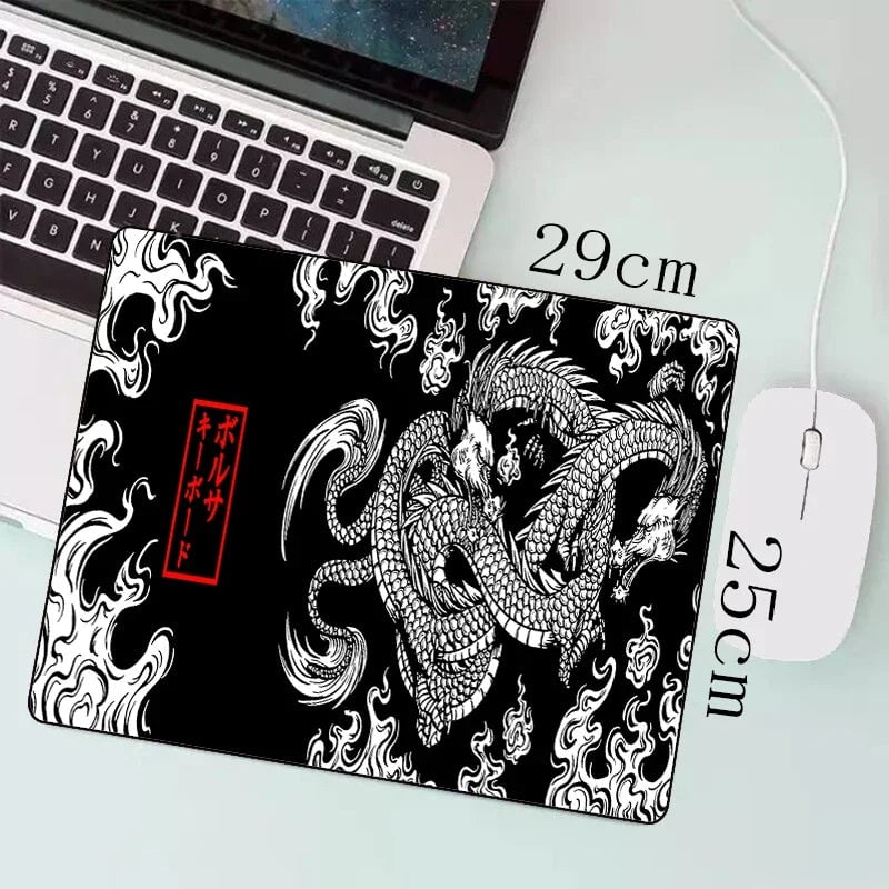 Extended Gaming Mouse Pad - Large Japanese Dragon Anime Design