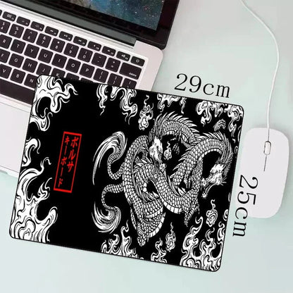 Extended Gaming Mouse Pad - Large Japanese Dragon Anime Design