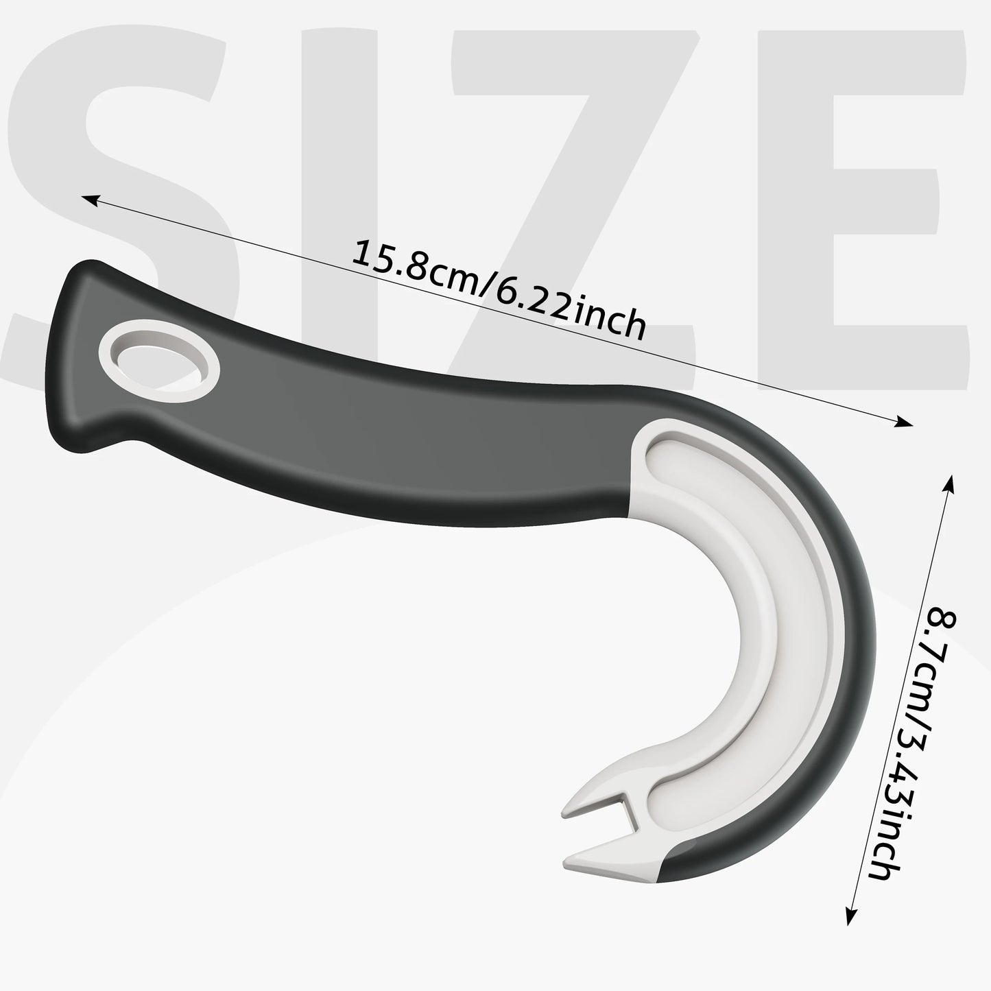 Easy-Grip Hook Can Opener - Durable Plastic Home & Restaurant Tool
