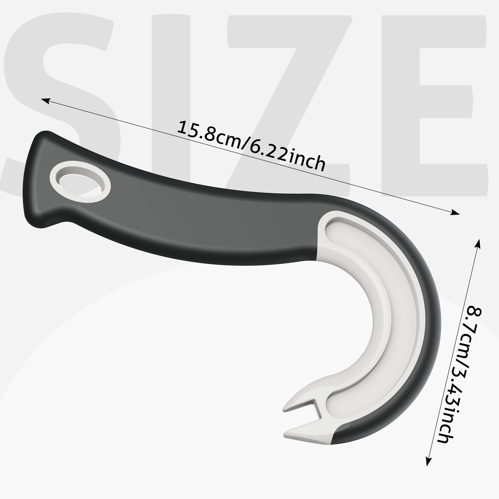 Easy-Grip Hook Can Opener - Durable Plastic Home & Restaurant Tool