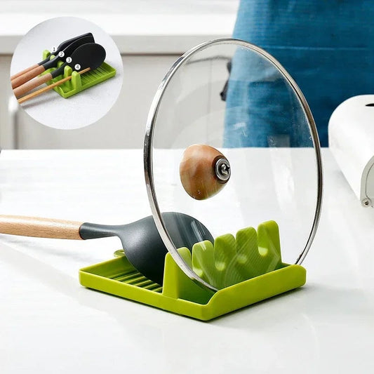 Multi-Purpose Kitchen Organizer - Spoon Rest, Fork & Spatula Rack