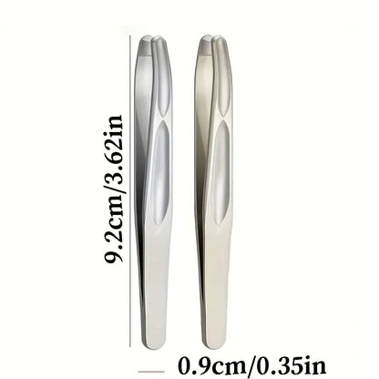Premium Round Head Tweezers - Precision Eyebrow & Facial Hair Removal
