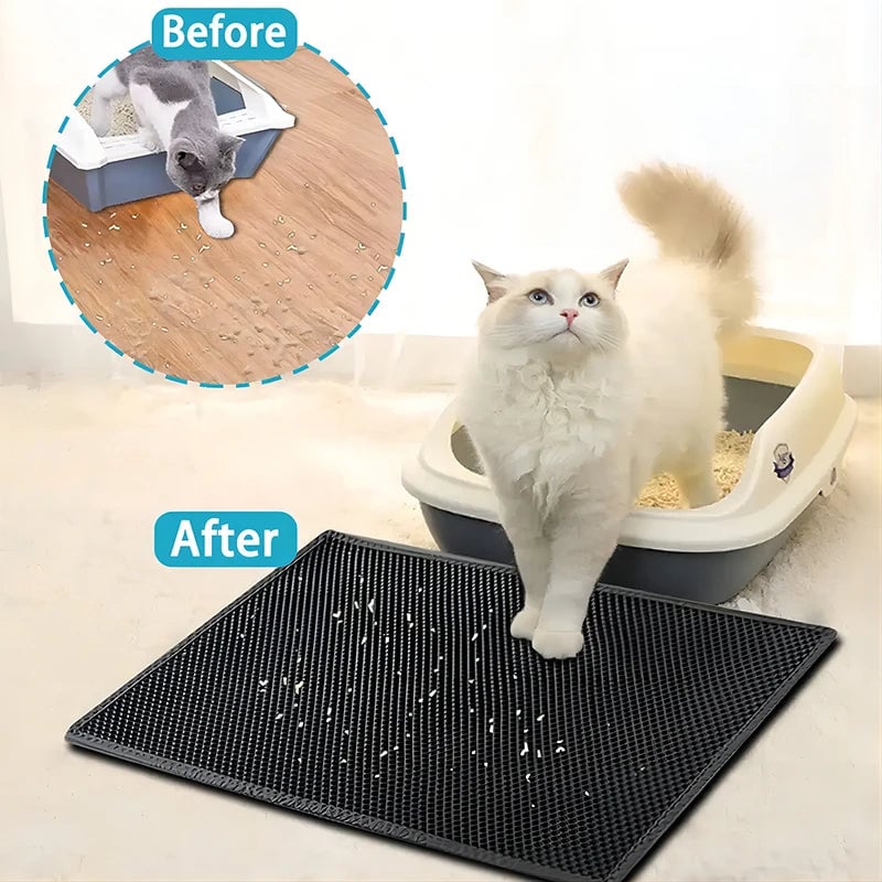 Eva Double Layer Waterproof Non-Slip Cat Litter Pad Protection Mat