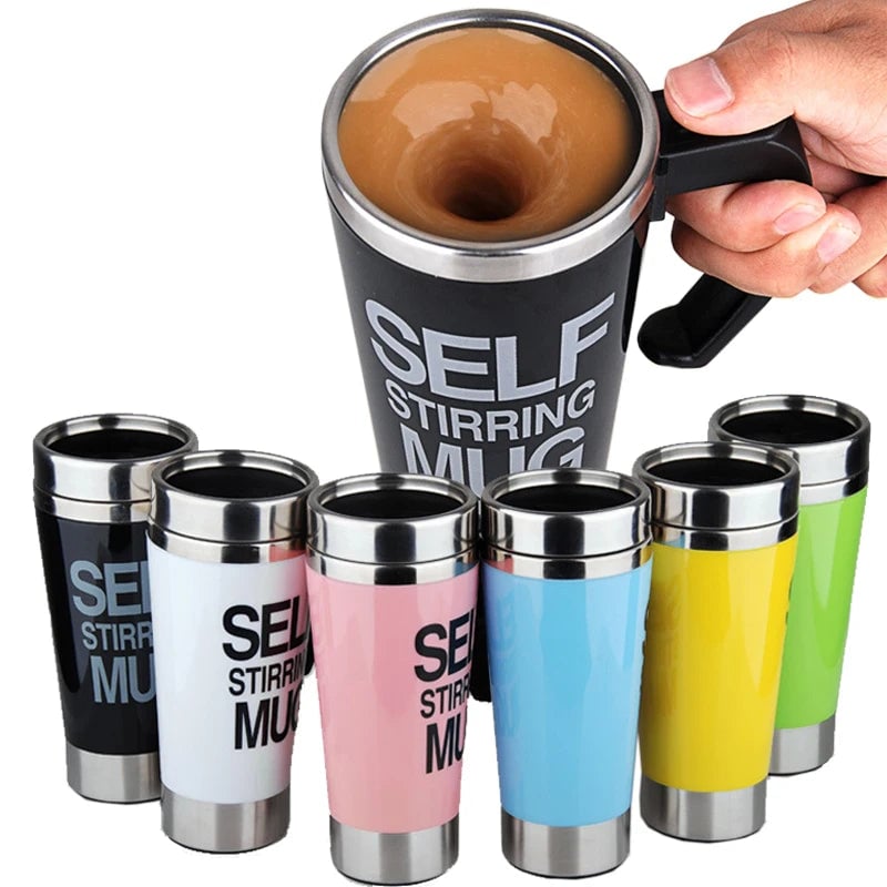 450ml Stainless Steel Automatic Stirring Electric Mixing Cup Thermal