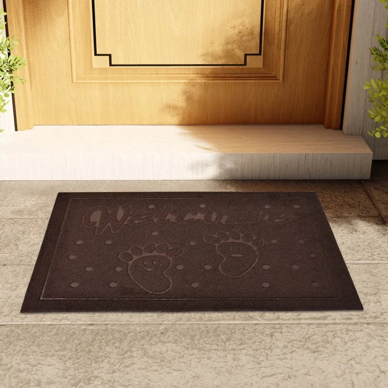 Personalized Non-Slip Rubber Door Mat - Waterproof Welcome Mat