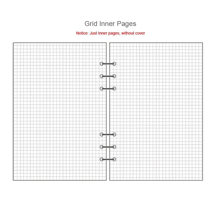 A5 A6 A7 Spiral Notebook Refill Pages 45 Sheets Line Dot Grid Paper
