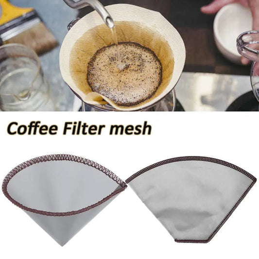 Stainless Steel Pour Over Coffee Filter Fine Mesh Paperless Drip