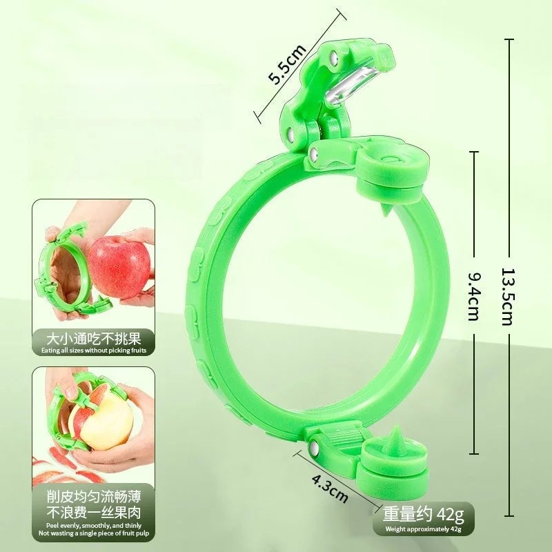 Handheld Rotating Fruit Peeler - Apple Pear Spiralizer Kitchen Tool