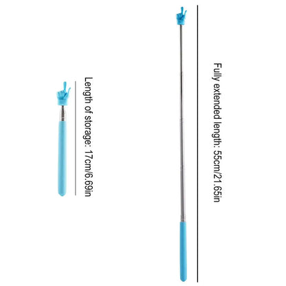 Retractable Finger Pointer Stick – Stainless Steel Telescopic Teaching Pointer