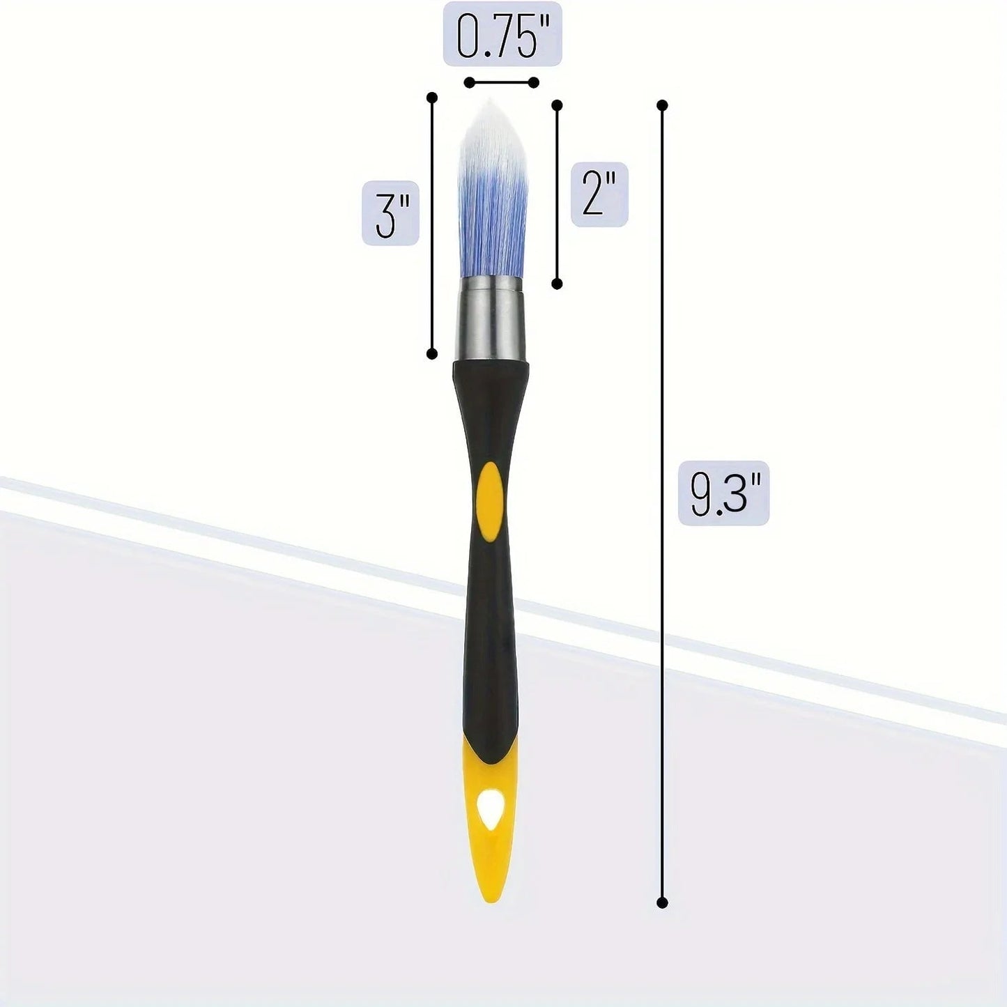Professional Edge Trimming Paint Brush with Built-in Sharpener