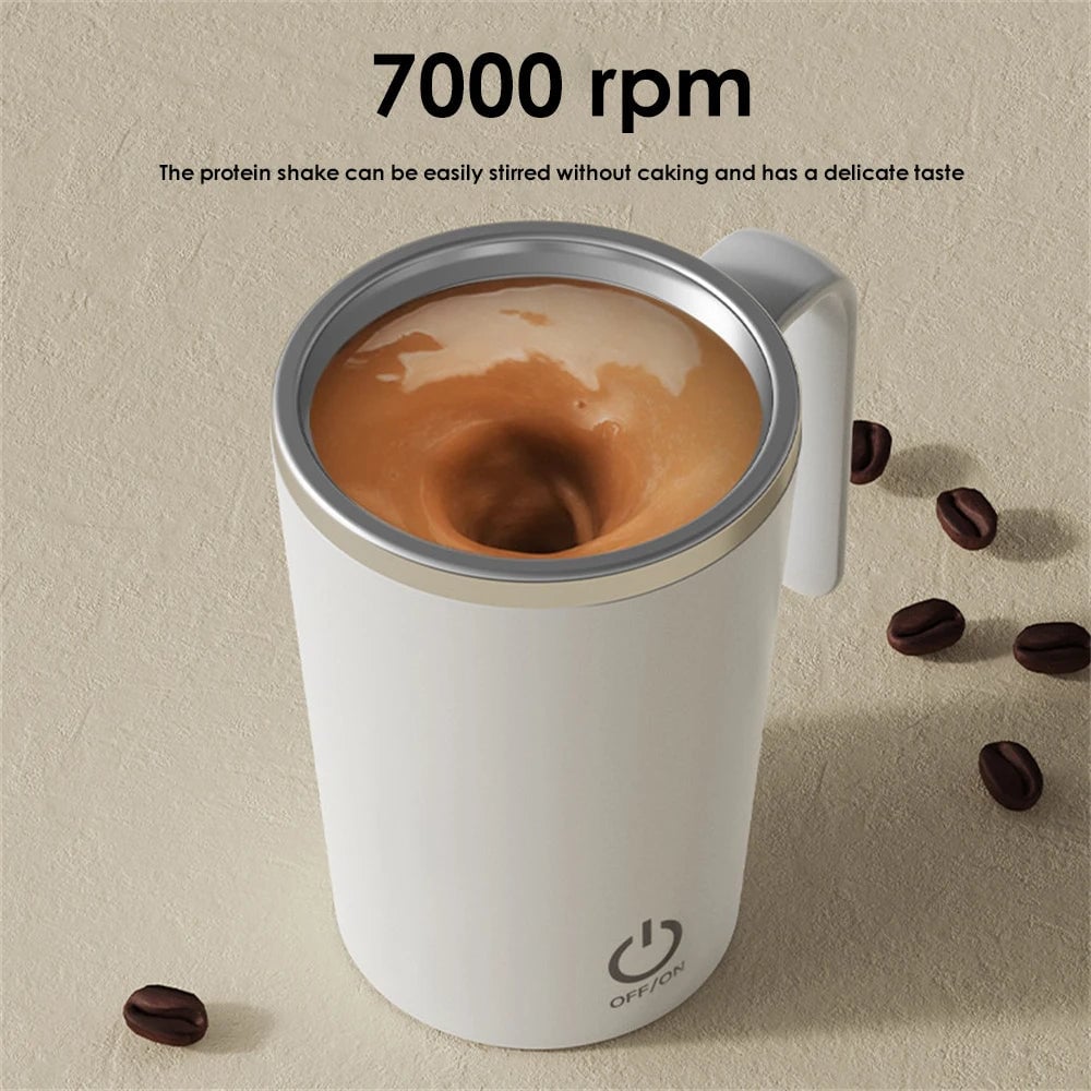 Rechargeable Stainless Steel Self-Mixing Coffee Mug Automatic Stirrer