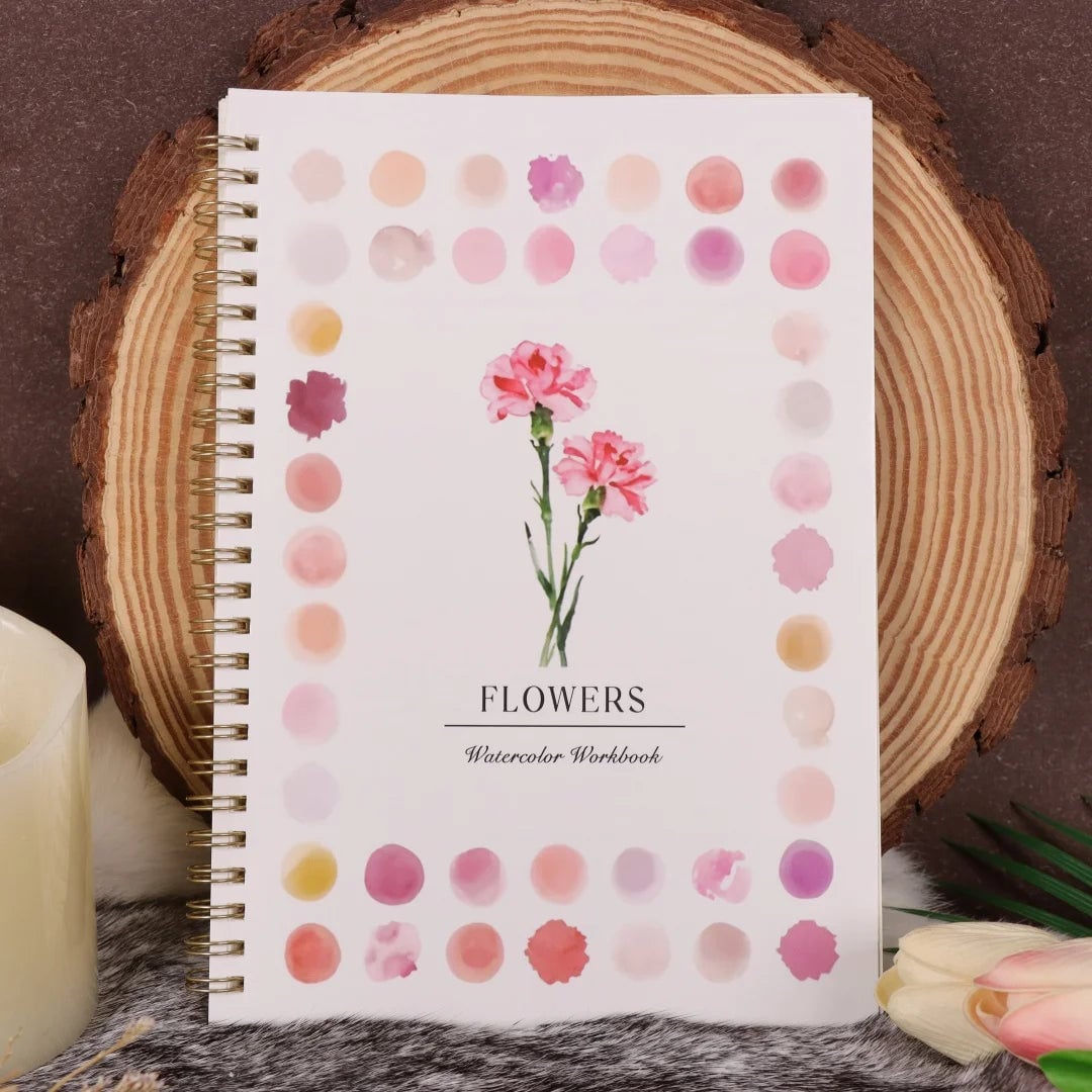 Watercolor Oil Painting Practice Book - Beginner to Advanced Art Album