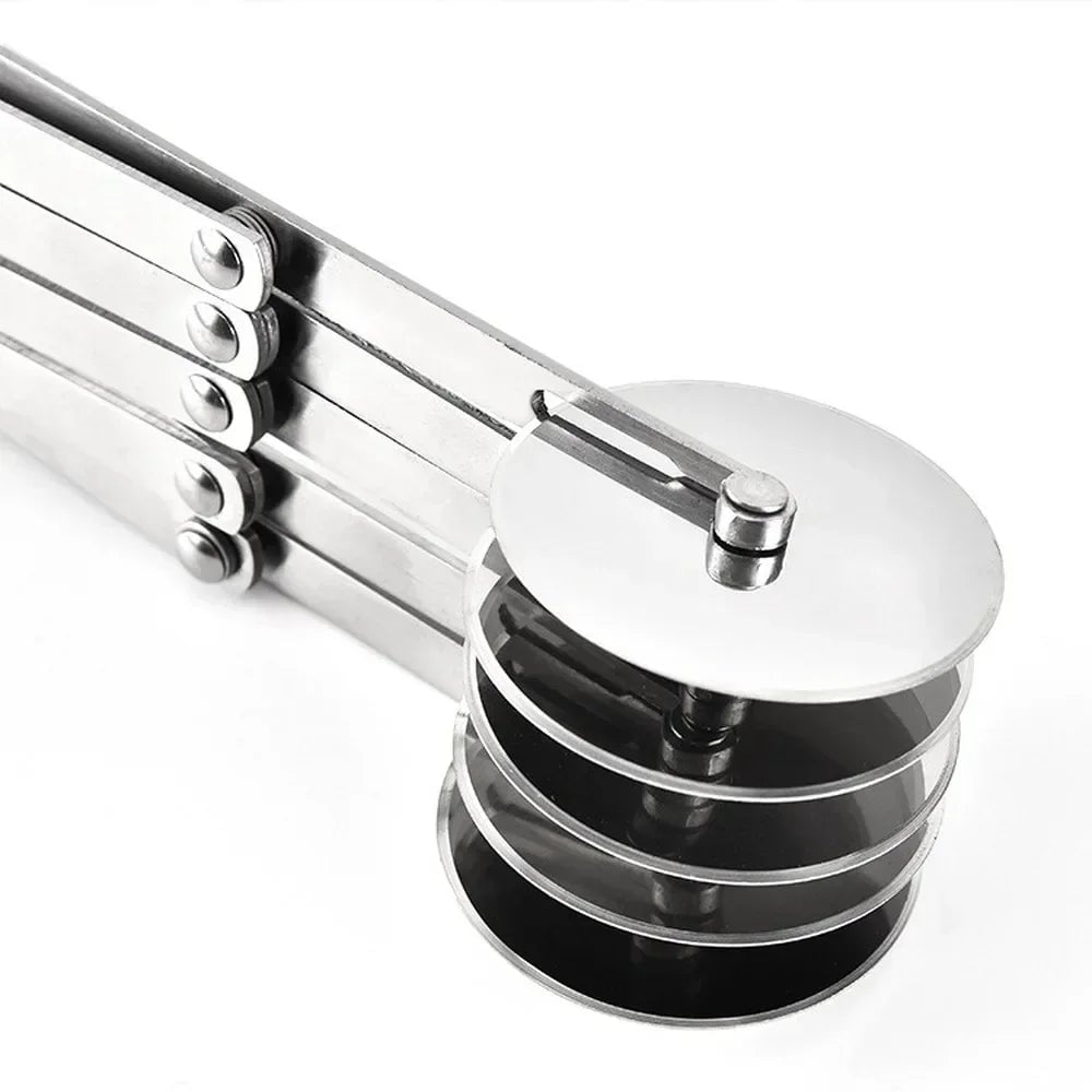 Stainless Steel 3/5/7 Wheel Pastry Cutter Dough Divider Pizza