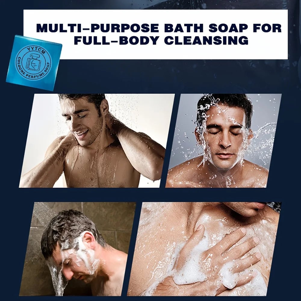 Handmade Essential Oil Cologne Soap Bar 70g Men's Bath Body