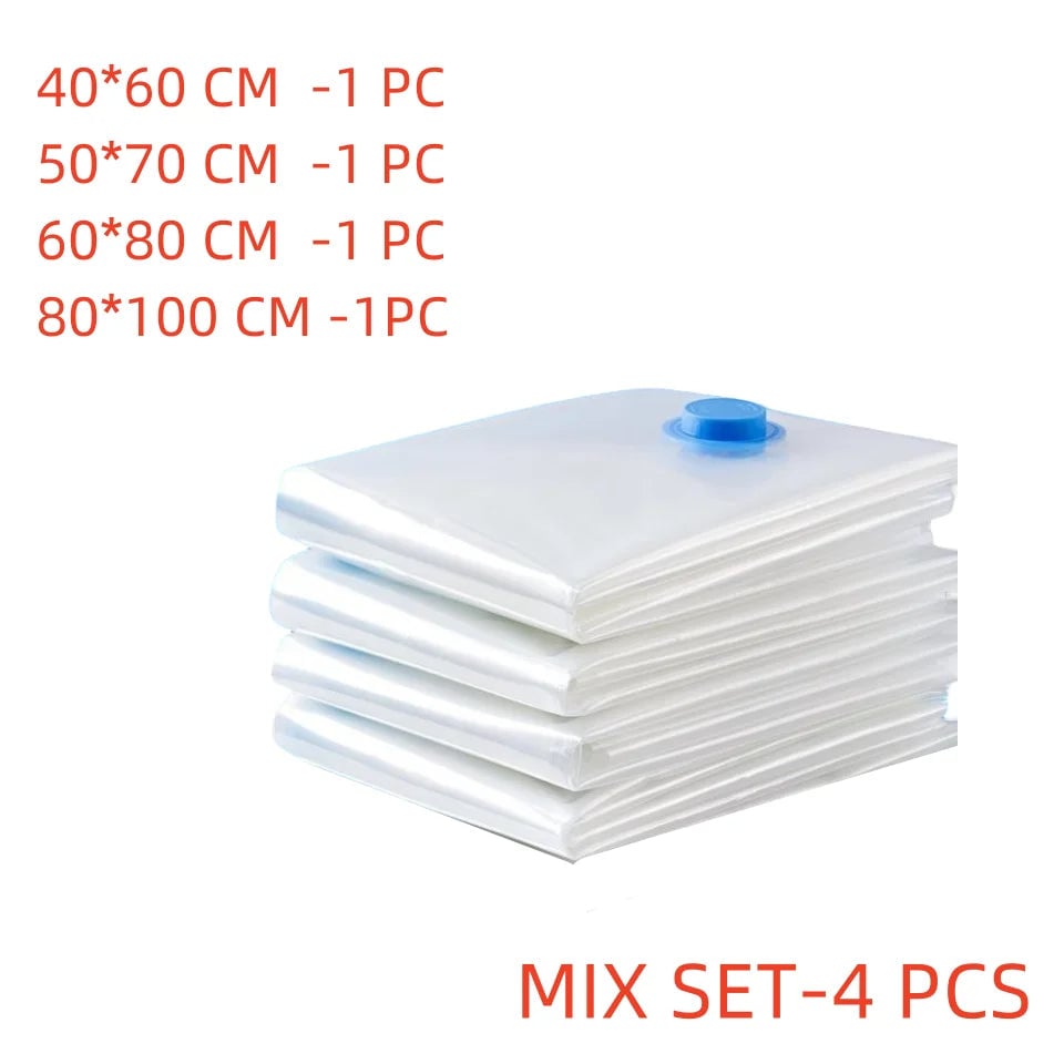 Large Vacuum Storage Bags 3-5PCS Compression Travel Space Saver Set