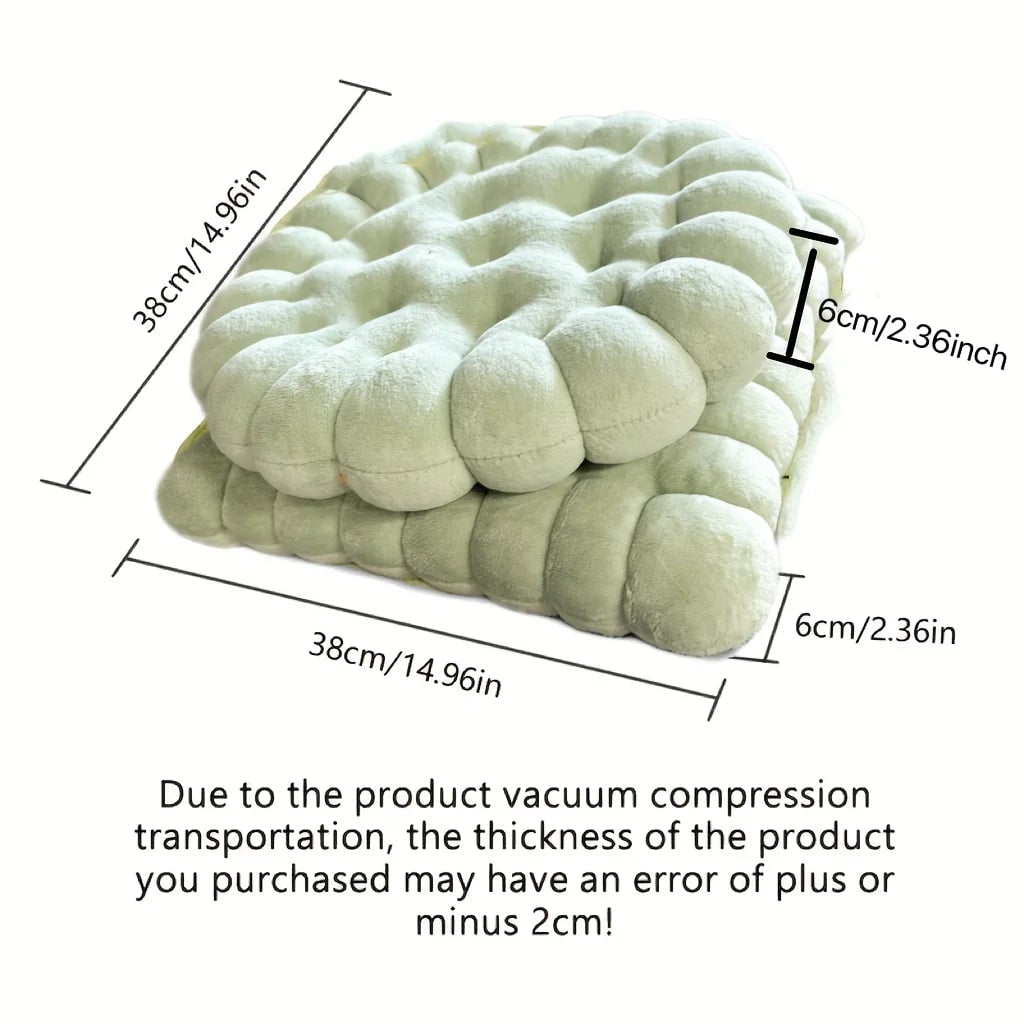 Large Biscuit Plush Cushion - Soft Cookie Shape Pillow Seat Pad