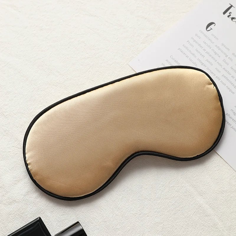 Imitation Silk Sleep Eye Mask - Portable Travel Blindfold Eyepatch