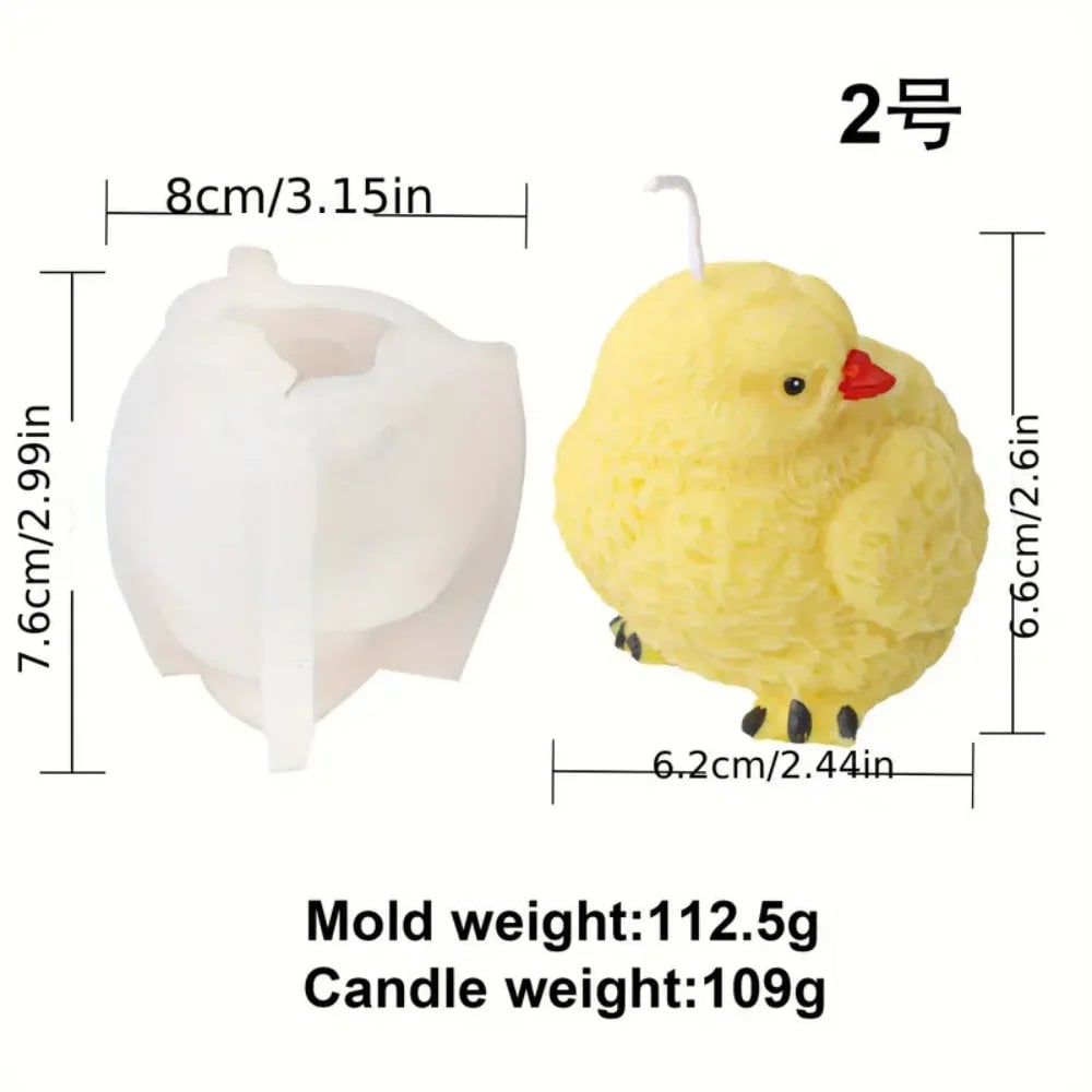 Chick Animal Silicone Mold - DIY Soap Resin Candle Craft Molds