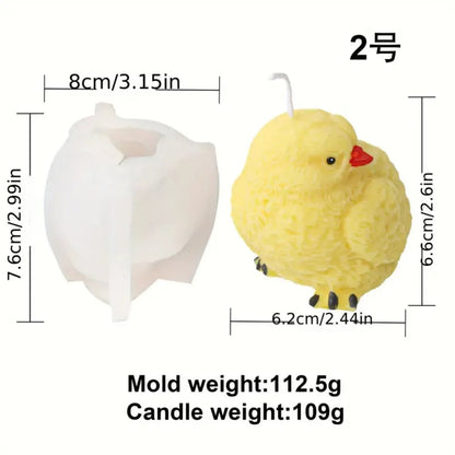 Chick Animal Silicone Mold - DIY Soap Resin Candle Craft Molds