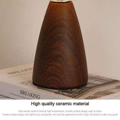 LED Table Lamp Retro Fabric Pleated USB Study Bedroom Desk Light