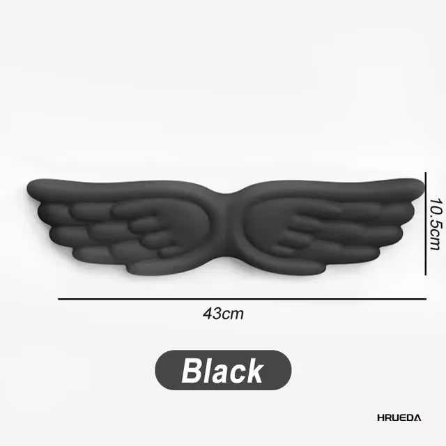 Memory Foam Ergonomic Keyboard Mouse Wrist Rest Pad Set Angel Wing