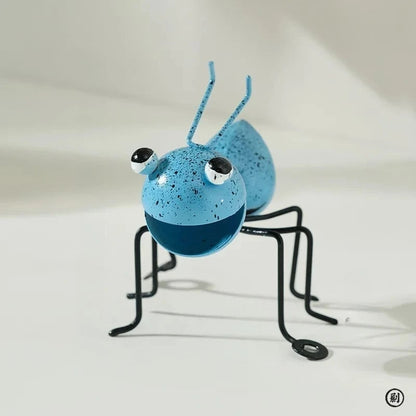 3D Metal Ant Garden Sculpture Wall Fence Hanging Outdoor Decoration