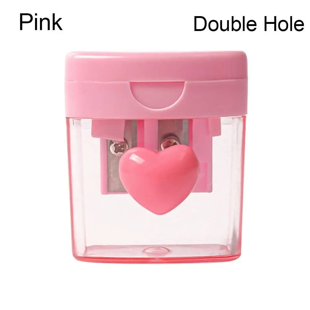 Cartoon Pencil Sharpener Single/Double Hole Student School Office