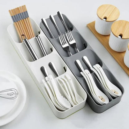 Kitchen Drawer Organizer Tray - Cutlery Storage Box Silverware