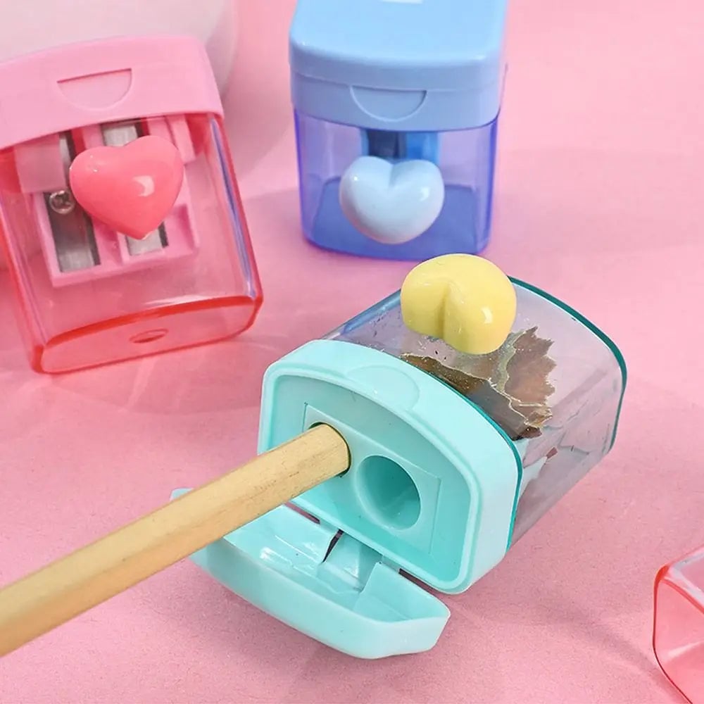 Cartoon Pencil Sharpener Single/Double Hole Student School Office
